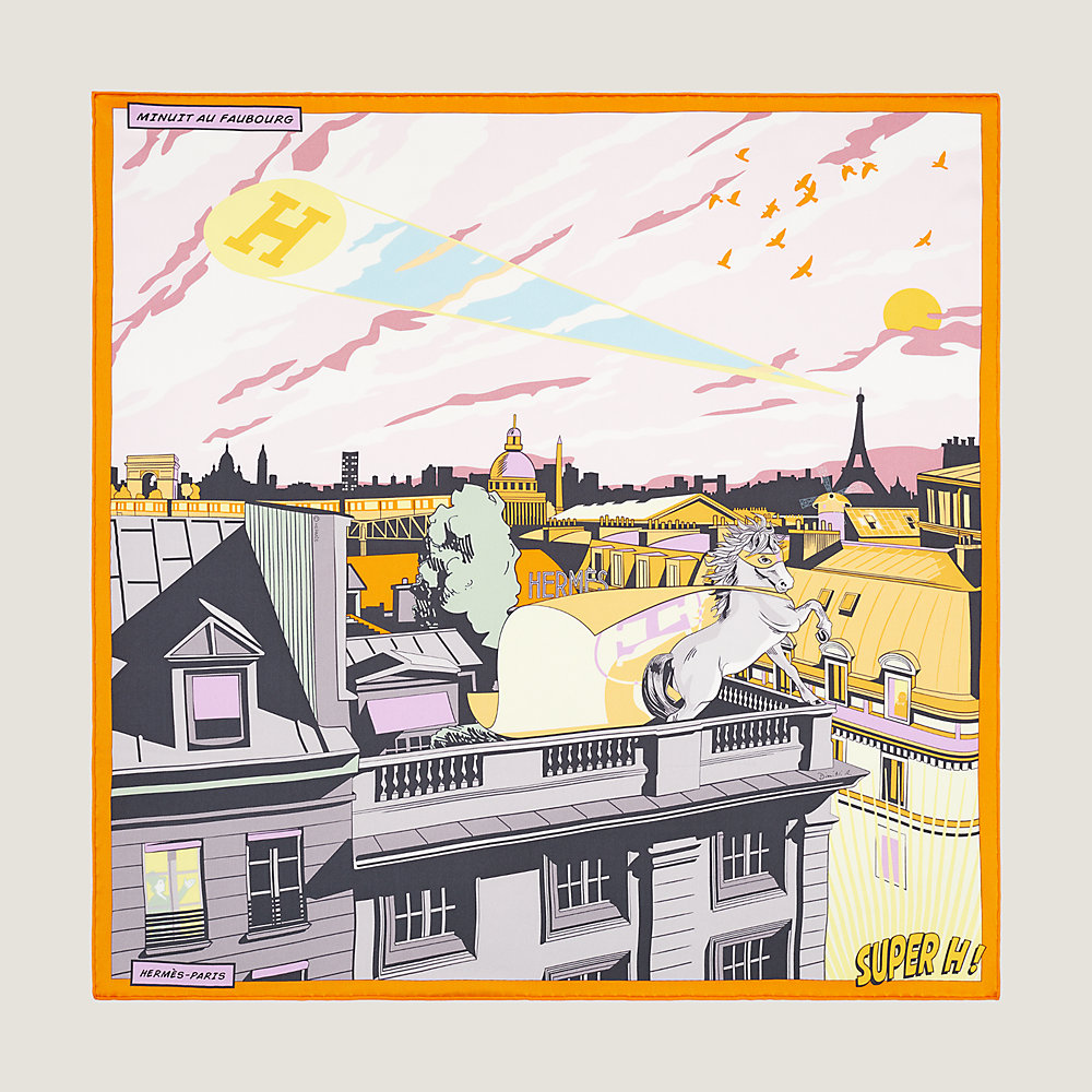エルメスカレ70 MINUIT AU FAUBOURG スカーフ Minuit au Faubourg scarf 70 | Hermès USA
